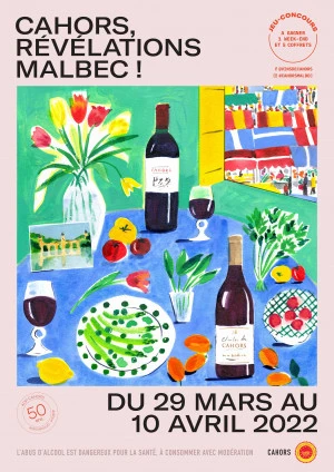 Affiche Cahors, Révélations Malbec !