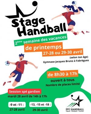 Affiche Stage Handball