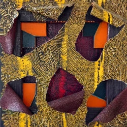 Sans titre - 2 toiles de 20*20 cm superposées - 2024 