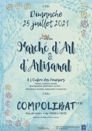 Affiche A l'Ombre des Peupliers - Marché de créateurs