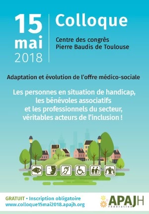 Affiche Colloque | Handicap | Adaptation et évolution de l'offre médico-sociale