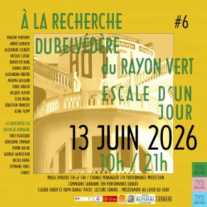 Affiche Escale au Belvédère du Rayon Vert