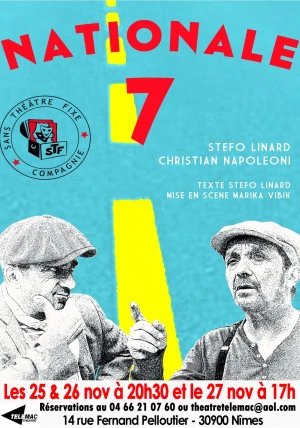 Affiche NATIONALE 7 de Stefo LINARD
