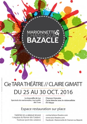 Affiche Marionnette & Chanson au Bazacle