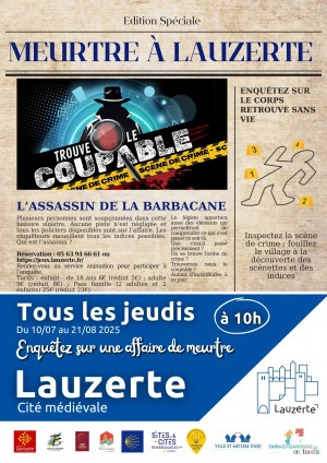 Affiche Trouve le coupable : Meurtre à Lauzerte ! 