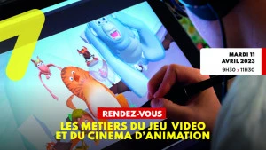 Affiche Les métiers du jeu vidéo et du cinéma d'animation