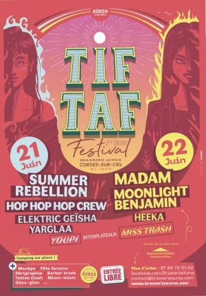 Affiche 2ème Édition du "Tif Taf Festival" 