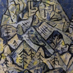 Chemins - 2025 huile sur toile 180 x 120cm