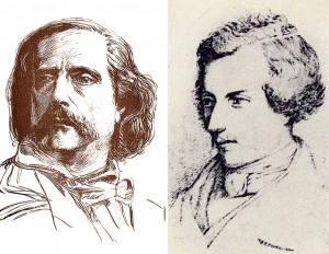 Affiche Maurice de Guérin et Barbey d'Aurevilly : histoire d'une amitié par Marie-Catherine Huet-Brichard, professeur de littérature & auteur de nombreux ouvrages, spécialiste de Maurice de Guérin