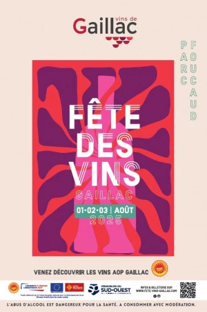 Affiche Gaillac, voici le programme de la 46eme édition de la Fête des Vins