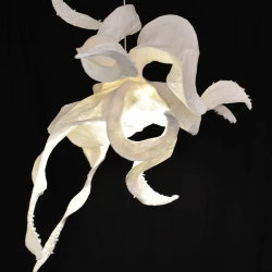 Poulpe - Sculpture papier éclairée