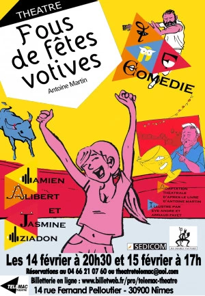 Affiche FOUS DE FÊTES VOTIVES d'Antoine MARTIN
