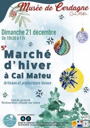 Affiche 5ème marché d'hiver à Cal Mateu 