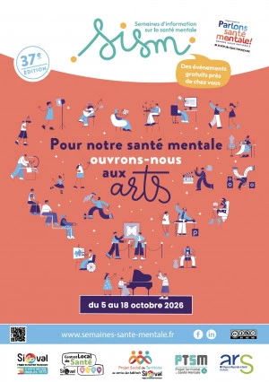 Affiche Les SISM 2027 : Deux semaines pour parler autrement de santé mentale