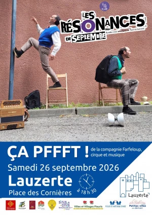 Affiche Spectacle « Ça Pffft ! » – Les Résonances de Septembre à Lauzerte