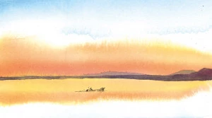 Affiche « Avec la Lagune, rencontres dessinées » par Aurélie Calmet 