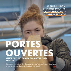 Affiche Journées Portes Ouvertes Toulouse – vendredi 19 et samedi 20 janvier 2024