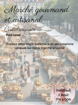 Affiche Marché gourmand et artisanal