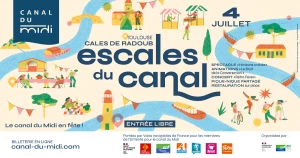 Affiche Lancement "les escales du canal" à Toulouse