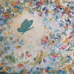 « Essentielle Emergence » - Acrylique et huile sur toile - 60 X 80