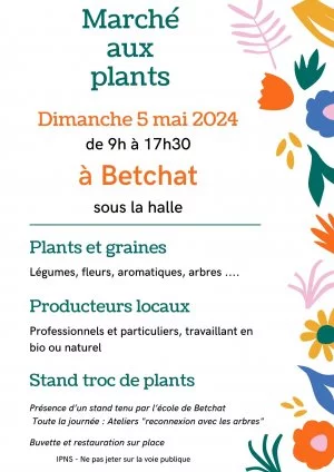 Affiche Marché aux plants de Betchat