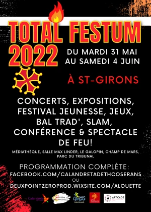 Affiche Total Festum en Couserans