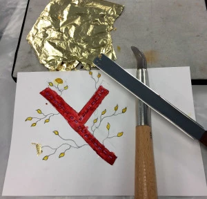 Affiche Initiation à la technique de l'enluminure