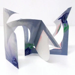 Sans titre (excuses) - 2021, gouache sur papier marouflé sur carton découpé, vernis, 36 x 26 cm (dimensions variables)