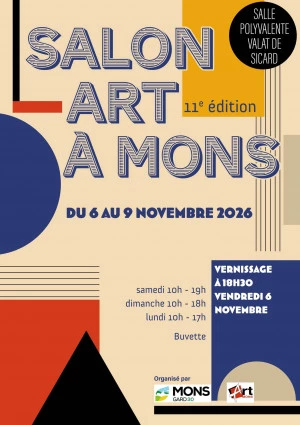 Affiche Salon d'Art à Mons 11ème édition