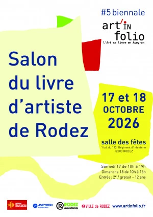 Affiche 5e Biennale du livre d'artiste de Rodez