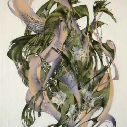 Les pièges - acrylique sur toile 89cmx130cm - élise eid 