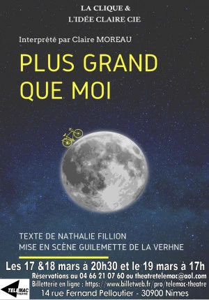 Affiche PLUS GRAND QUE MOI de Nathalie FILLION