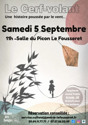 Affiche "Le Cerf-Volant" théâtre d'ombres