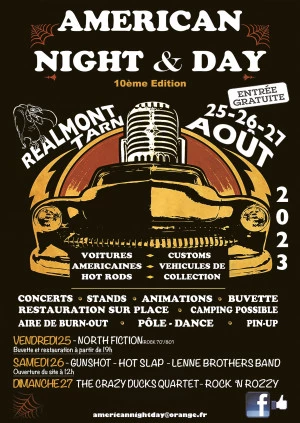 Affiche Festival american night and day 10 ème edition