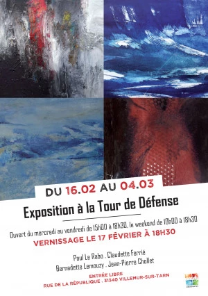 Affiche Exposition Peinture-Gravure-Céramique