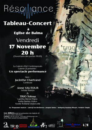Affiche Résonance Tableau Concert à Balma