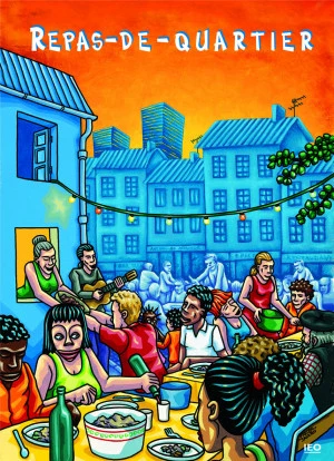 Affiche Anniversaire du lancement des Repas de Quartier