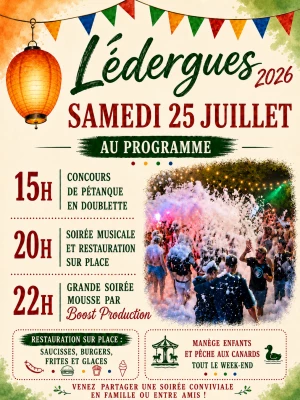 Affiche C'est la fête à lédergues