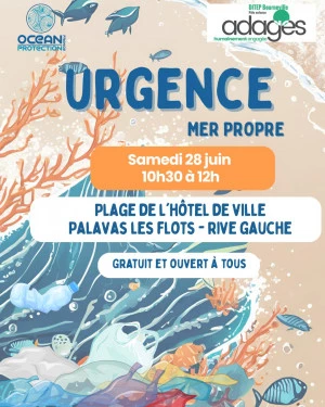Affiche Ramassage du 28 juin en partenariat avec ADAGES