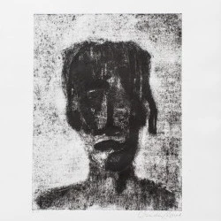 gravure au carborundum 25x30 cm auto-portrait - encre sur papier 25x30 cm 2016