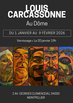 Affiche Exposition Louis carcassonne