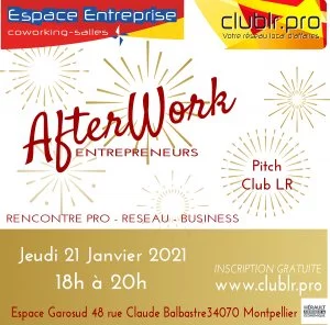 Affiche Afterwork Entrepreneur Janvier 2021