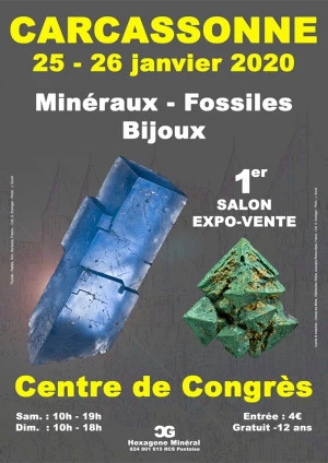 Affiche 1er Salon minéraux fossiles bijoux de Carcassonne (11)