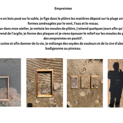empreintes - atelier sur les plage de Gruissan (avril 2026)