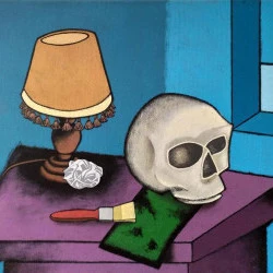 L'inspiration - Acrylique sur Toile, 46x55 cm, 2022 - @Flavien Couche 