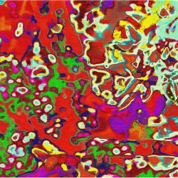 fond marin rouge - peinture numérique