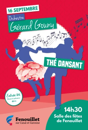 Affiche Thé dansant - Orchestre Gérard Gouny