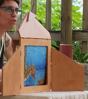 Affiche Kamishibaï et créations dans la nature