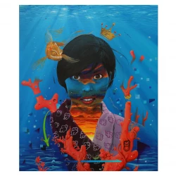 le Chant de Léo - Acrylique sur toile - 2023