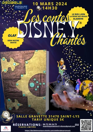 Affiche Les contes Disney chantés 
